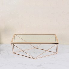 閱讀更多 復古蛋糕架 簡單方形架 中號, 黃金, 1個