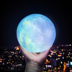 BON-DESIGNLAB 星球氣氛燈, 水藍