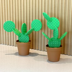 MONACO OLIVE Monacactus 可組裝仙人掌杯墊, 2個, 混合顏色