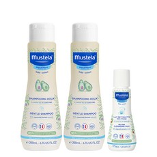 mustela 慕之恬廊 洗髮精 200ml 2入+免沖水卸妝水 50ml, 1組
