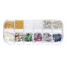 마켓A 셀프네일 자개파츠 12종 세트, 1개, TYPE6