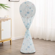 쏘앤영 스탠드 선풍기 방수 방진 덮개 2p, 블루플라워