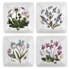 Portmeirion Botanic Garden 迷你方形碟子4件組, 混色, 4個