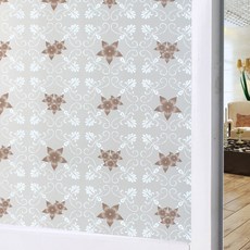 언헤브 베어리어스 유리창 필름 시트지, 34브라운덩굴, 90cm x 1m