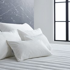 구스온 딥슬립 구스 호텔 작은 목베개 + 베개커버 세트, 화이트, 1세트