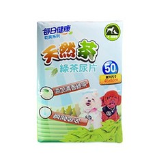 每日健康 天然茶 綠茶寵物尿片, 50片, 1包