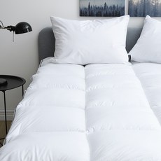 抗菌固定綁帶式薄床墊, 白色