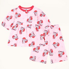 mollimelli friends 兒童款迪士尼跳跳虎Hello 7分睡衣上下套裝