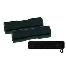 釣魚竿保護套+固定帶組, 黑色（安道爾）