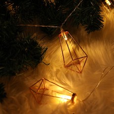 YESBRAND 聖誕節LED方形鑽石燈串 30燈, 混合色, 1個