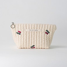 Malolotte 100支絎鏠棉化妝包, 櫻桃款