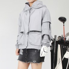 MINEFLOW 女款PTW雙口袋連帽防風外套