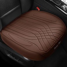 River Fox 豪華全包覆打孔皮革車用坐墊 2025年款 中型, 棕色, 1個