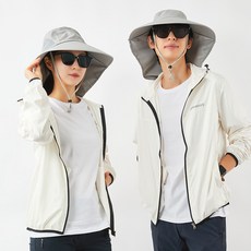 온업 남여공용 넥커버 등산모자, 라이트그레이