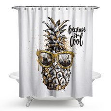 多彩鳳梨浴簾 款式6 150 x 180 cm, 1個