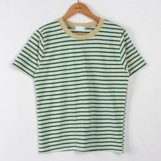 빼빼 여성용 이스 배색 단가라 반팔티