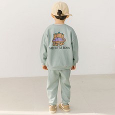 vavkids 童款三隻小熊圖案長袖上衣+長褲組