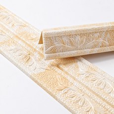 Hotdaysome 柔軟防撞裝飾壁貼 8cm x 2.3m, 象牙白