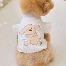 BENNYS 狗狗天使燈籠袖T恤, 1個, 白色