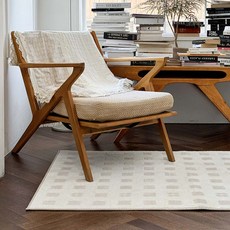 러움 스퀘어 지아트 리사이클 자카드 러그