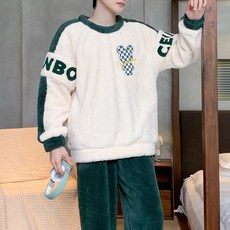 2'nd Pink 男士時尚高級超細纖維睡眠睡衣上下套裝 #220