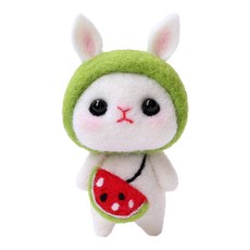 Aiemmini 羊毛氈針套組, 西瓜兔, 1套