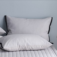 gBEDDING 竹纖維棉枕套+棉芯 2入, 灰色