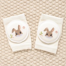 STARDOOR 嬰幼兒可愛刺繡網眼護膝 2件組, 可愛兔子, 1個