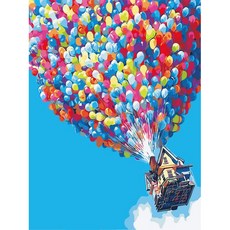 Aiemmini DIY 星光畫+光纖心情燈套組 40 x 50cm, 充氣小屋