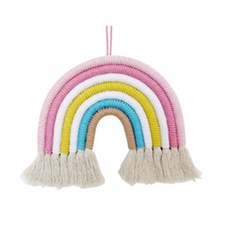 비솔 무지개 마크라메 벽장식, 라이트핑크