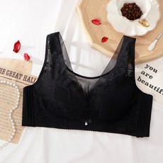 에어 귀여운 리본 격자패턴 임부브라