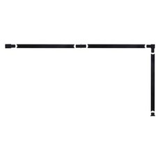 一字型軌道 3m, 黑色的