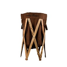 布料原木洗衣籃, 棕色