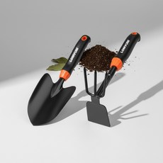 LOMVUM 龍韻 愛植物 菜園種植 移植鏟 鏟子 耙子 06 鏟子 + 兩用鏟 套組 one size, 1套