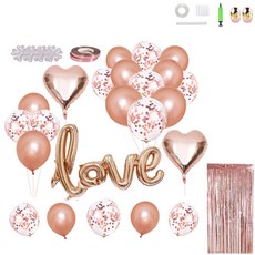 MINITTINE 情人節派對造型氣球組, 混色, 1個