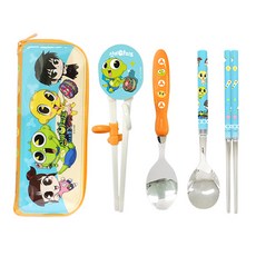 LE BARN 辛比的怪怪屋實惠餐具組, 學習筷組合+孩童餐具組, 混色