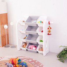 미루 초이스 4단 와이드 베이직 정리함, 그레이, 1개