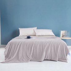 Blue Trade 涼爽冰絲夏季涼感被, 灰色
