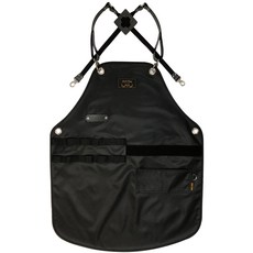 Kandeo Leather Scope皮革防水圍裙S, 黑色, 1個