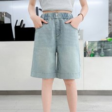 스타빈 아동용 하트포켓 여름 데님 5부 팬츠