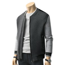 BLUEFORCE 男性Hanabyeol潛水布基本版型拼色飛行夾克