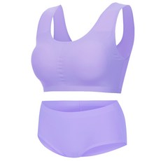 The Creamy 無縫服貼柔軟U型內衣+三角內褲組