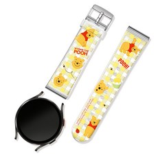 디즈니 곰돌이푸 캐릭터 스마트워치 스트랩 20mm, 허니