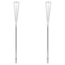 Maxcook 三角全不鏽鋼迷你打蛋器 大 30cm, 銀色, 2個