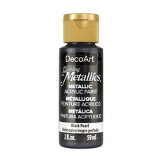 DecoArt 璀璨金屬壓克力顏料 3號 黑珍珠, 59ml, 1色