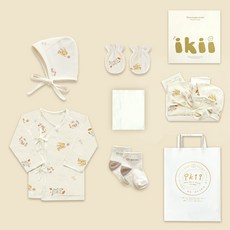 韓國 ikii 新生兒用有機網眼5件組禮盒