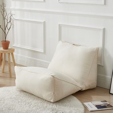 LEREVE 다다익션 DIY 모듈식 삼각등쿠션, 아이보리