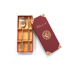 GEO CHANG YUGI 孩童餐具組 kgt-96, 金色, 湯匙+筷子