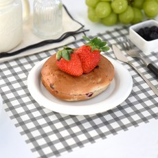 모노라이크 베이직 체크 테이블 매트, 04 그레이, 368 x 246 mm, 24개