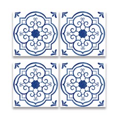 다소 미니멀 레트로 홈 카페 데코 타일 30 x 30 cm, RHC-309, 4개